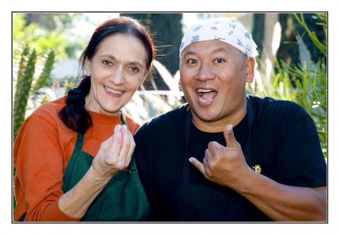 Michell Pateon and Robin Villa. Owners of Too Tasty Catering film and TV